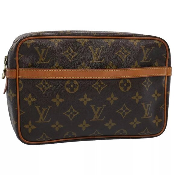 LOUIS VUITTON Monogram Compiegne 23 Clutch Bag - Picture 1 of 11